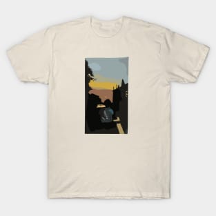 sunset watercolor canva T-Shirt